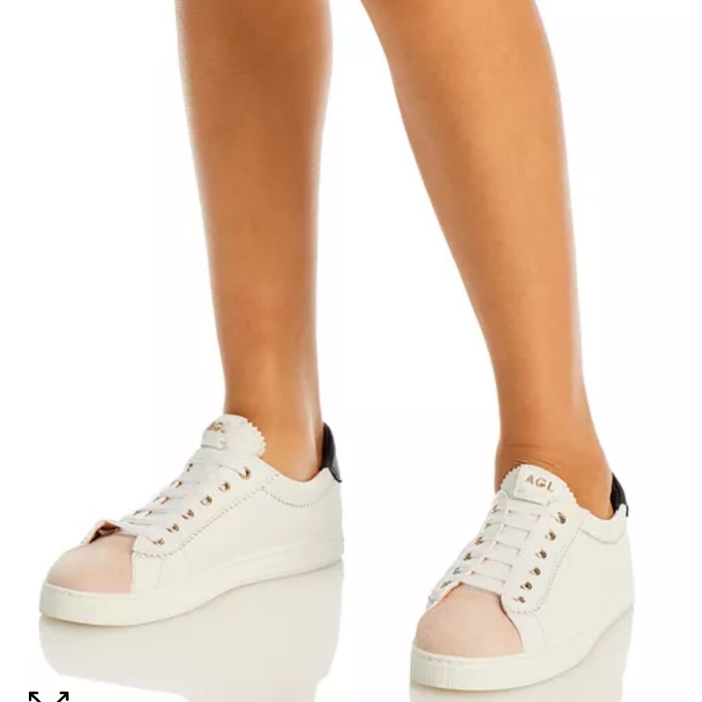 AGL Sade Sneaker white leather  (Women) size 39 US 9 low top
